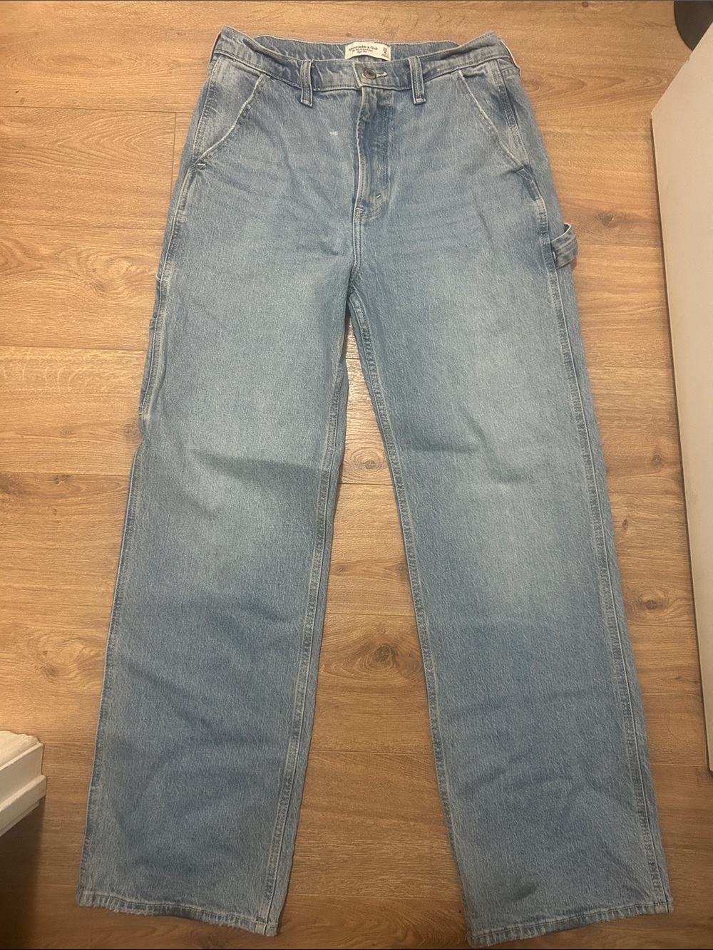 Abercrombie & Fitch Light Blue Relaxed Carpenter Jeans size 29